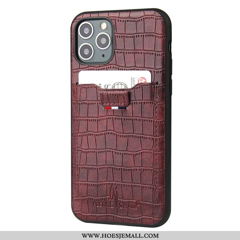 Hoesje iPhone 11 Pro Bescherming Echt Leer Krokodil All Inclusive Net Red Mobiele Telefoon High End 