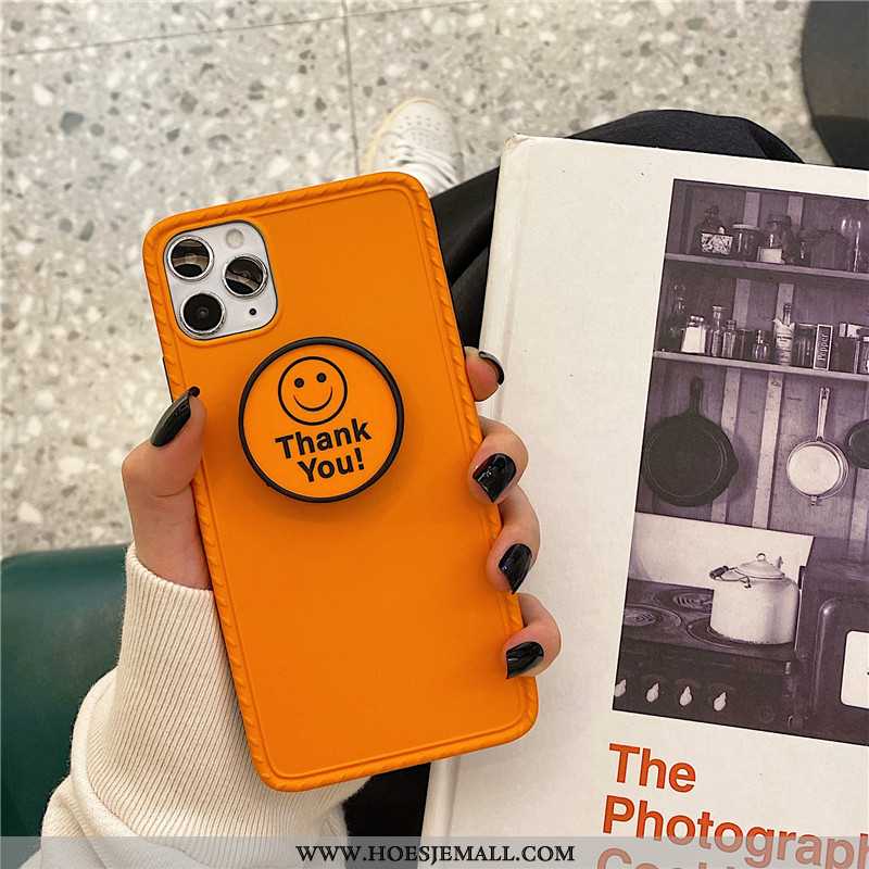 Hoes iPhone 11 Pro Fluo Hoesje Mobiele Telefoon Ondersteuning Groen Smiley