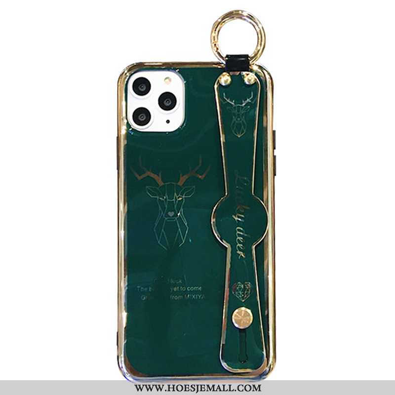 Hoes iPhone 11 Pro Luxe Zacht Anti-fall Plating All Inclusive Mobiele Telefoon Groen