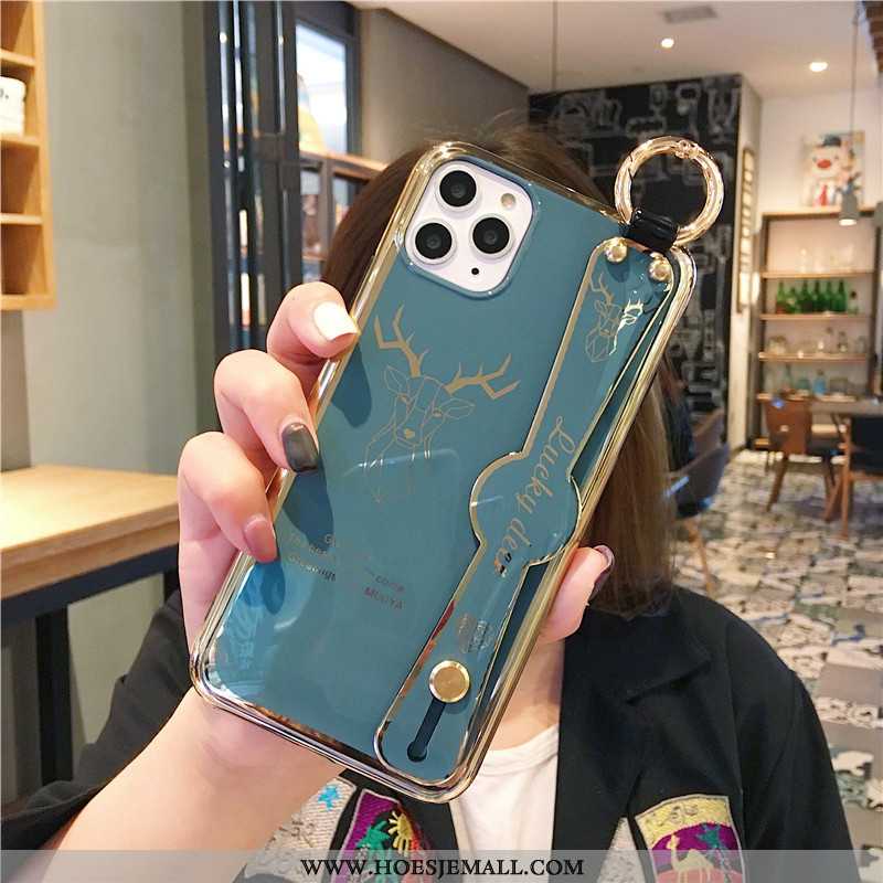 Hoes iPhone 11 Pro Luxe Zacht Anti-fall Plating All Inclusive Mobiele Telefoon Groen