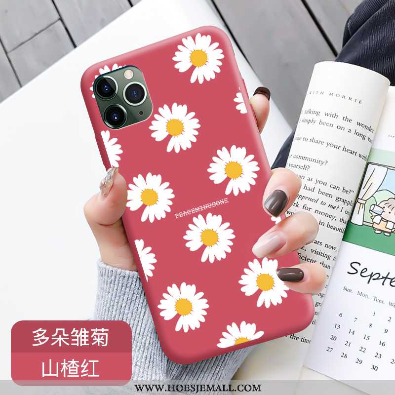 Hoesje iPhone 11 Pro Scheppend Zacht Net Red All Inclusive Dragon Patroon Persoonlijk Rood