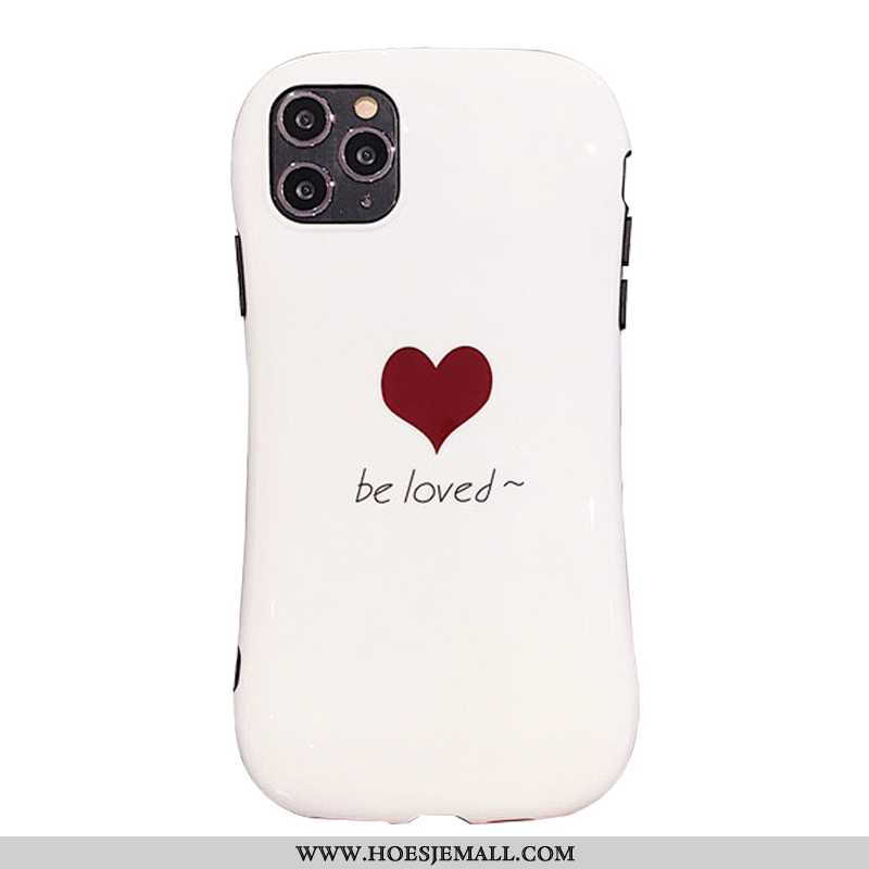 Hoesje iPhone 11 Pro Siliconen Zacht All Inclusive Liefde Mobiele Telefoon Mini Hoes Witte