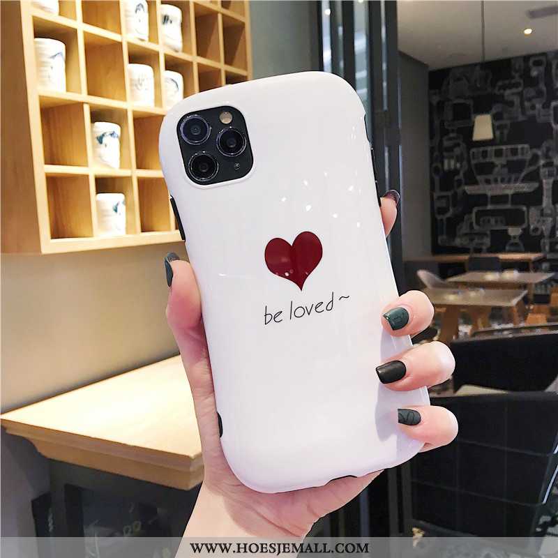 Hoesje iPhone 11 Pro Siliconen Zacht All Inclusive Liefde Mobiele Telefoon Mini Hoes Witte