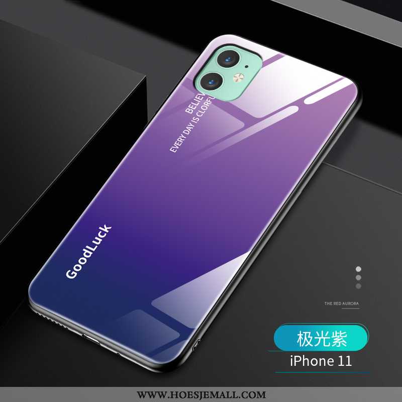 Hoes iPhone 11 Super Dun Zacht Persoonlijk Purper Scheppend Rood