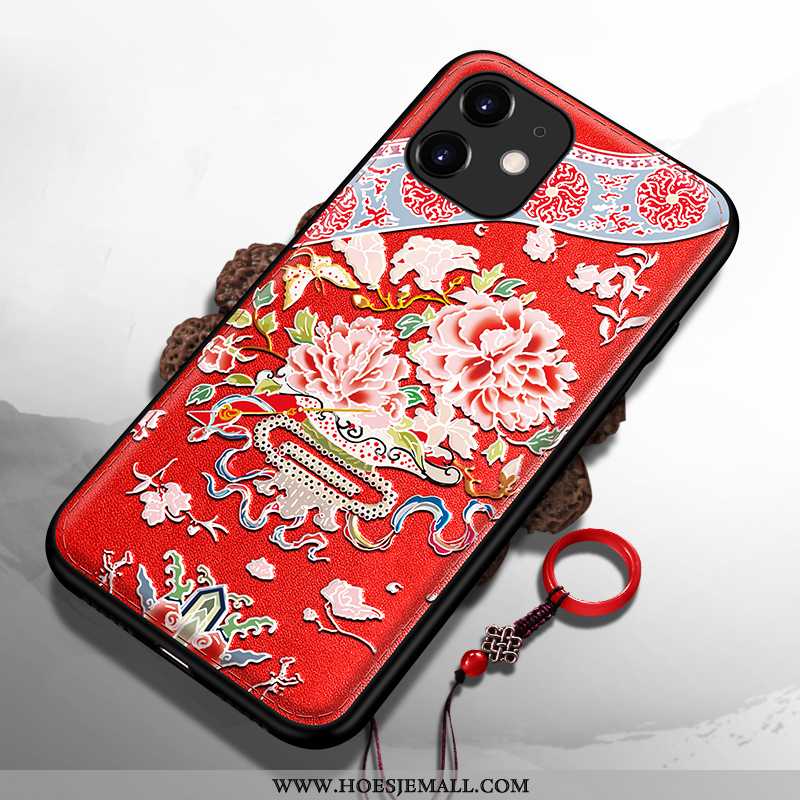 Hoes iPhone 11 Siliconen Trend Dragon Patroon Anti-fall Mobiele Telefoon Super Zacht Geel