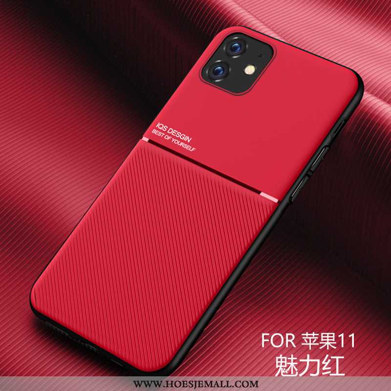 Hoesje iPhone 11 Trend Zacht Anti-fall Patroon Mobiele Telefoon Hoes Nieuw Rood