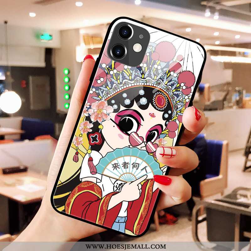 Hoes iPhone 11 Glas Persoonlijk Hoesje Lovers Chinese Stijl Trend Rood