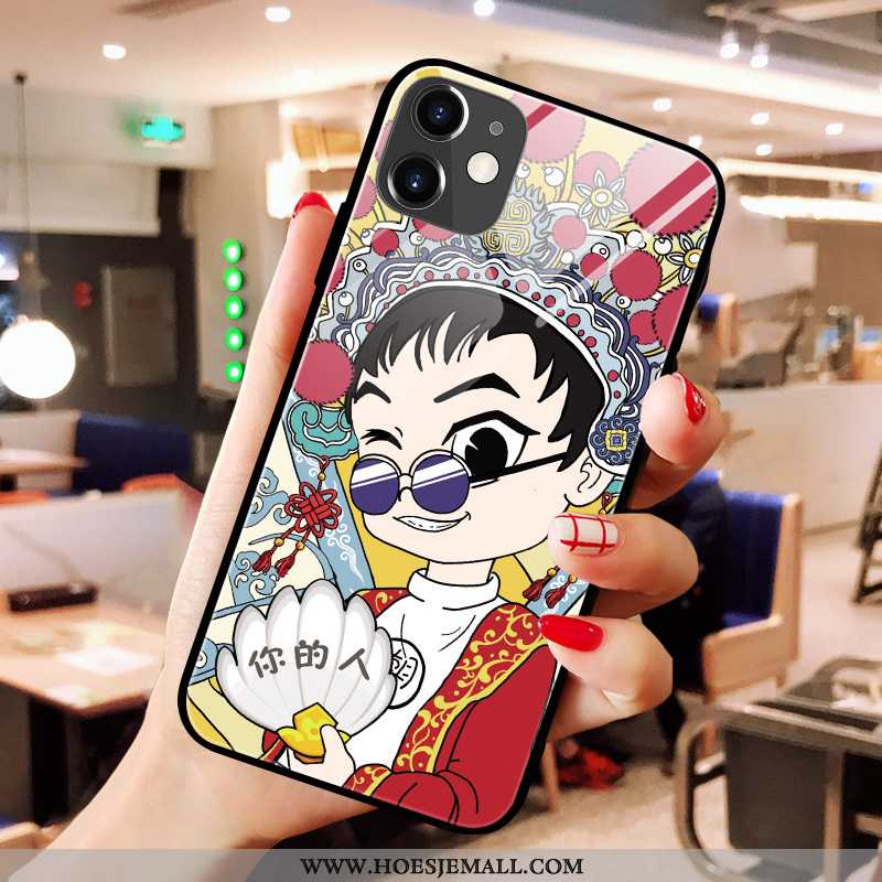 Hoes iPhone 11 Glas Persoonlijk Hoesje Lovers Chinese Stijl Trend Rood