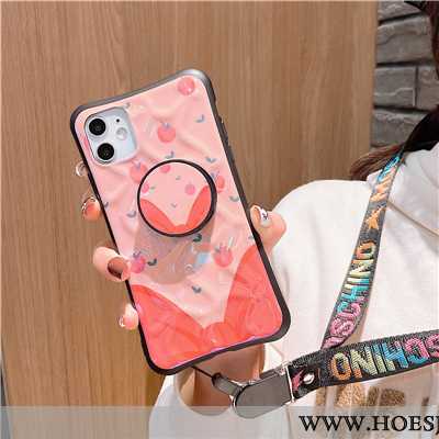 Hoes iPhone 11 Mooie Trend Driedimensionaal Mini Spotprent Bescherming Roze