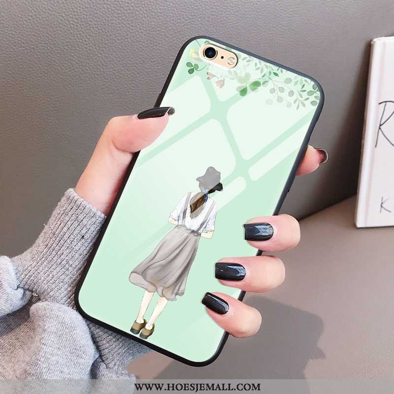 Hoes iPhone 6/6s Plus Trend Super Glas Hoesje Dun Zacht Anti-fall Groen