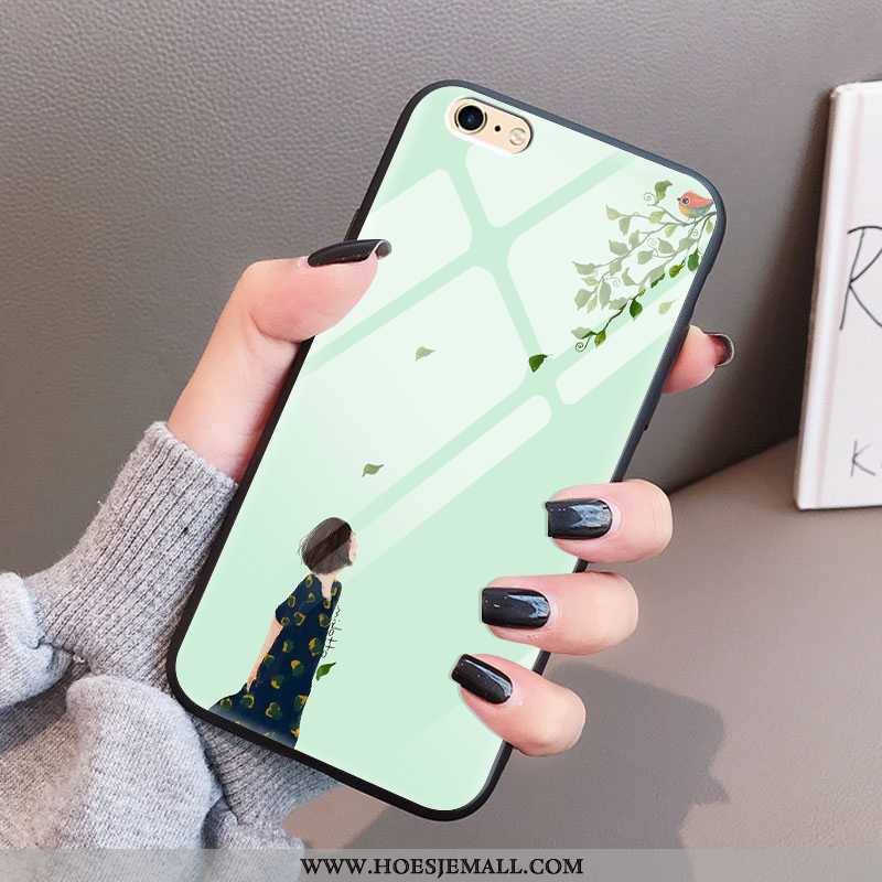 Hoes iPhone 6/6s Plus Trend Super Glas Hoesje Dun Zacht Anti-fall Groen