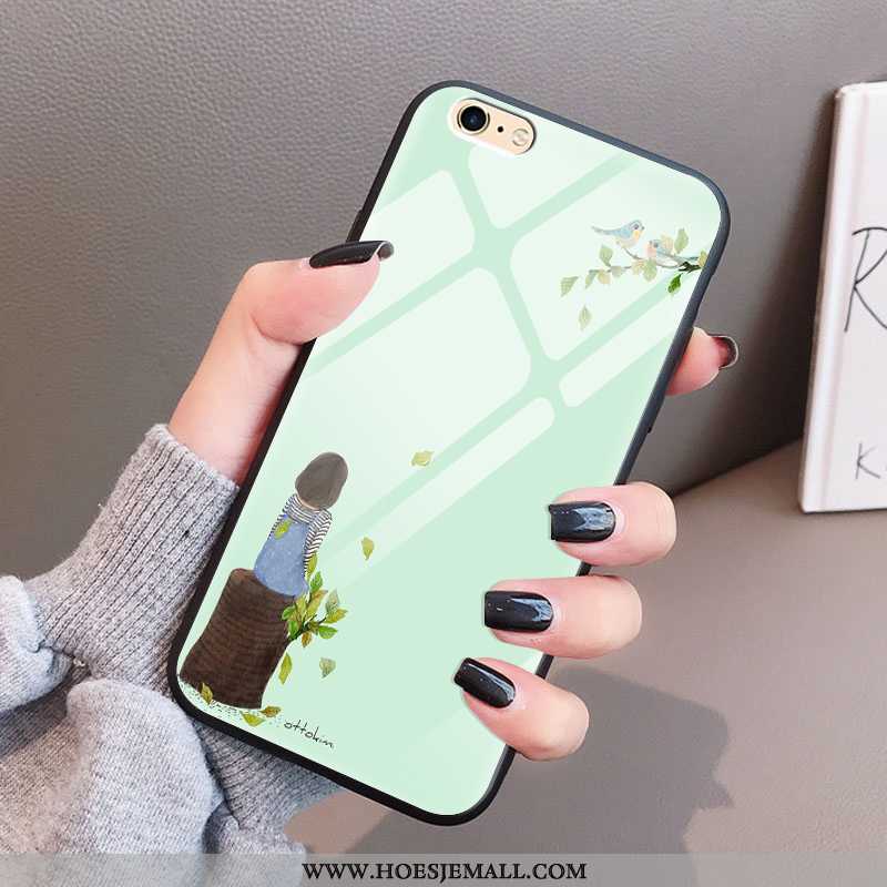 Hoes iPhone 6/6s Plus Trend Super Glas Hoesje Dun Zacht Anti-fall Groen