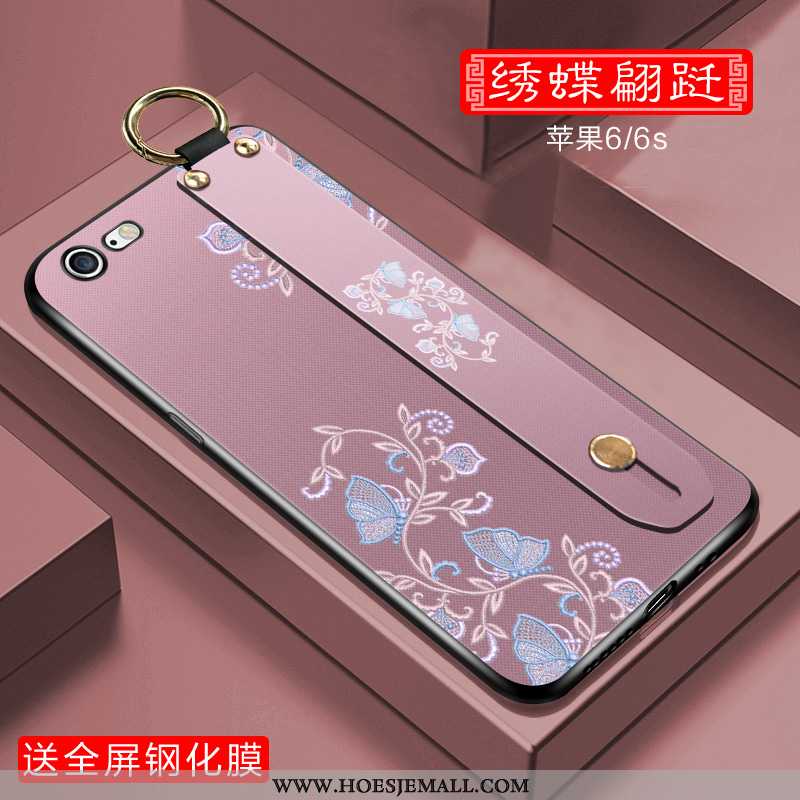 Hoes iPhone 6/6s Plus Siliconen Wind Chinese Stijl Anti-fall Groen Hoesje Mobiele Telefoon