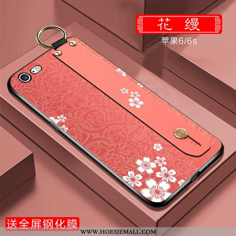 Hoes iPhone 6/6s Plus Siliconen Wind Chinese Stijl Anti-fall Groen Hoesje Mobiele Telefoon