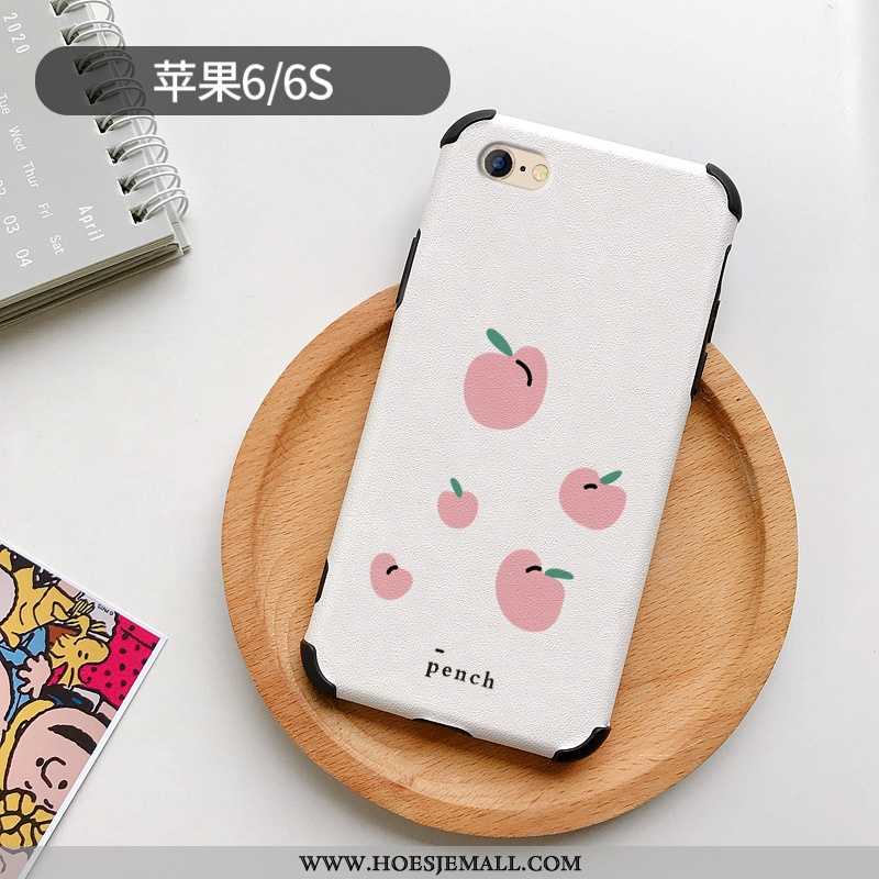 Hoes iPhone 6/6s Plus Mooie Patroon Persoonlijk Anti-fall Citroen Mini Siliconen Witte