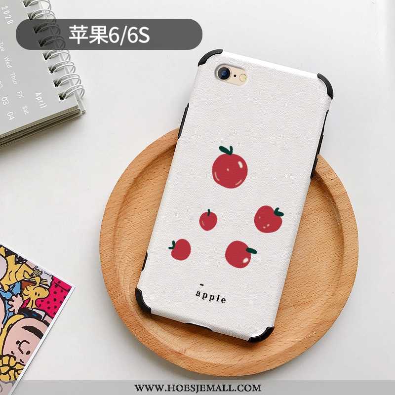 Hoes iPhone 6/6s Plus Mooie Patroon Persoonlijk Anti-fall Citroen Mini Siliconen Witte