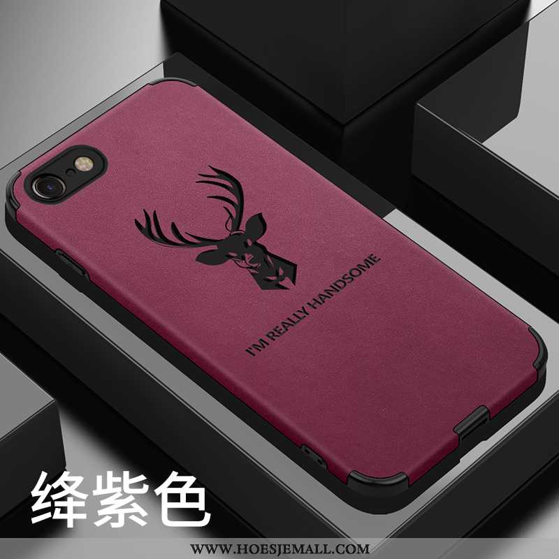 Hoesje iPhone 6/6s Plus Trend Zacht Anti-fall Mobiele Telefoon Schrobben Europa Rood