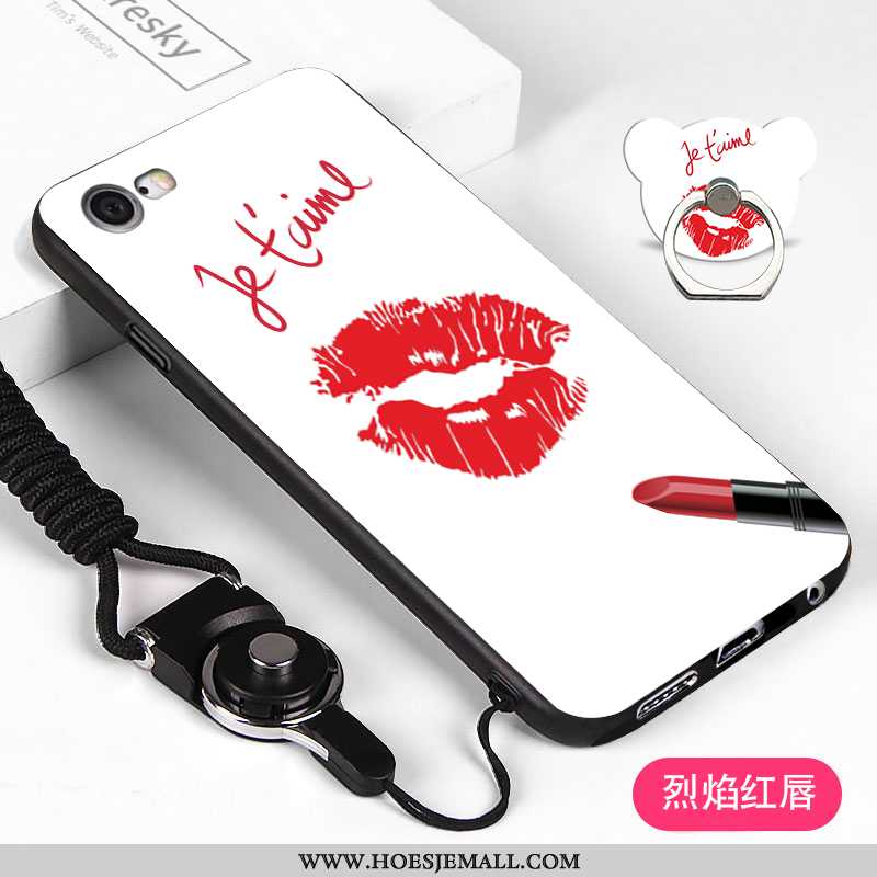 Hoesje iPhone 6/6s Hanger Zacht Hoes Anti-fall Mobiele Telefoon Zwart Zwarte