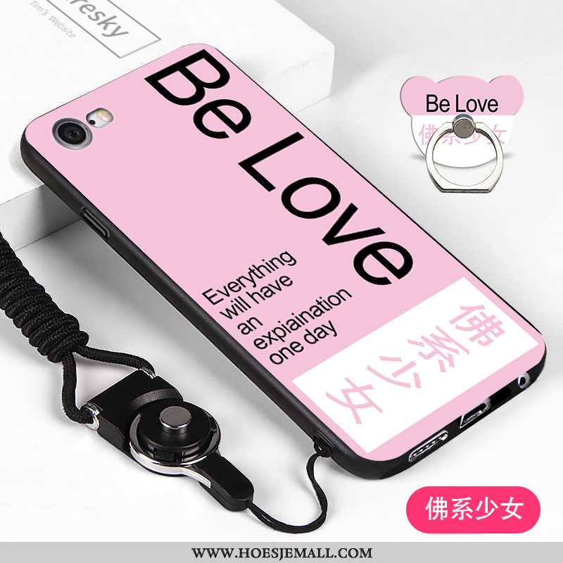 Hoesje iPhone 6/6s Hanger Zacht Hoes Anti-fall Mobiele Telefoon Zwart Zwarte