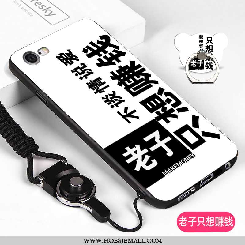 Hoesje iPhone 6/6s Hanger Zacht Hoes Anti-fall Mobiele Telefoon Zwart Zwarte