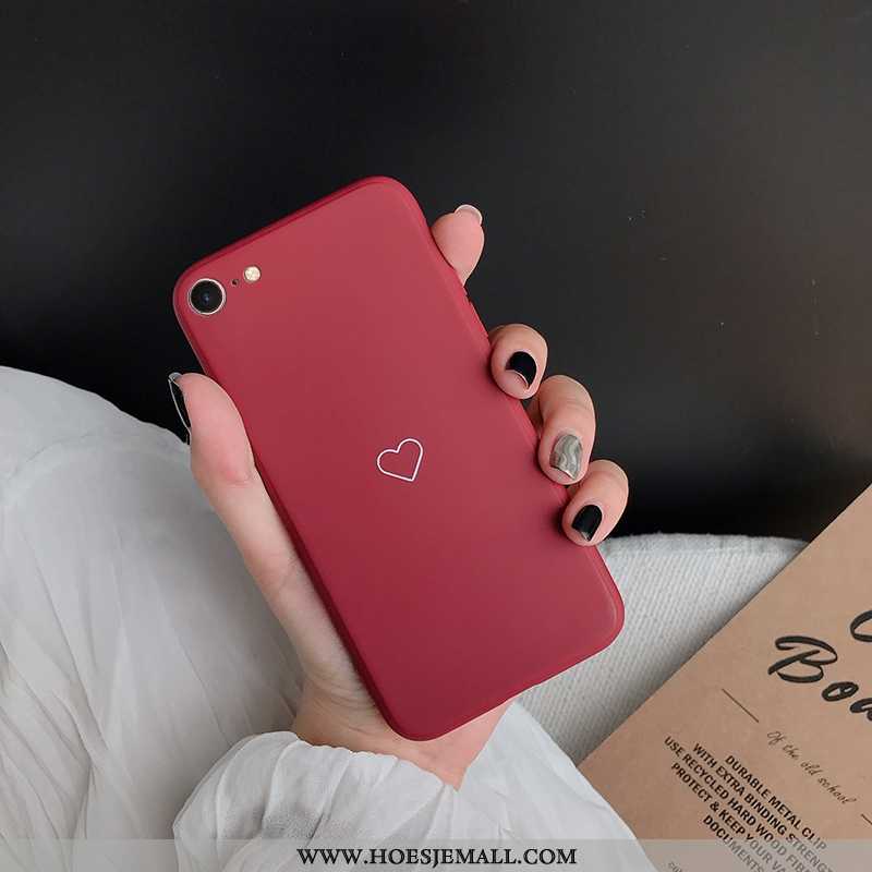 Hoesje iPhone 6/6s Persoonlijk Siliconen All Inclusive Liefde Net Red Smiley Rood