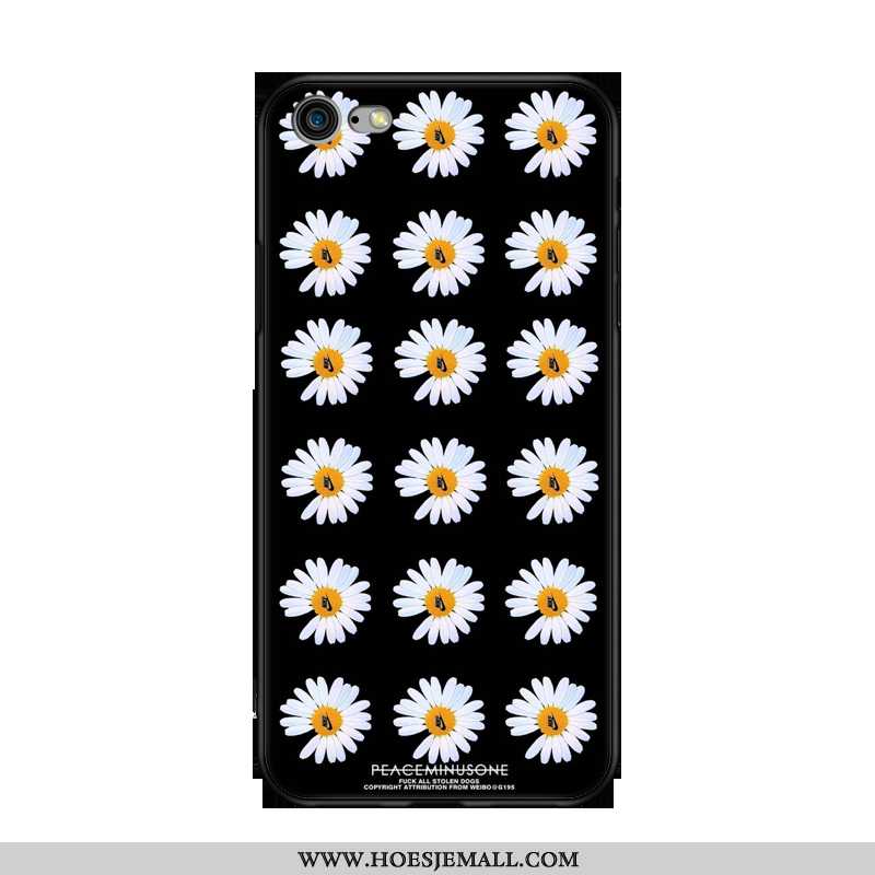 Hoes iPhone 6/6s Zacht Hoesje Madeliefjes Mobiele Telefoon Zwart Anti-fall Zwarte