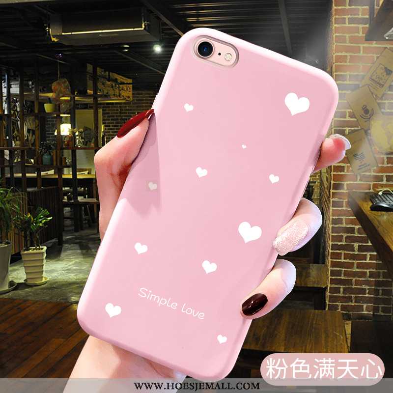 Hoesje iPhone 6/6s Scheppend Spotprent Siliconen Net Red Nieuw Anti-fall Roze