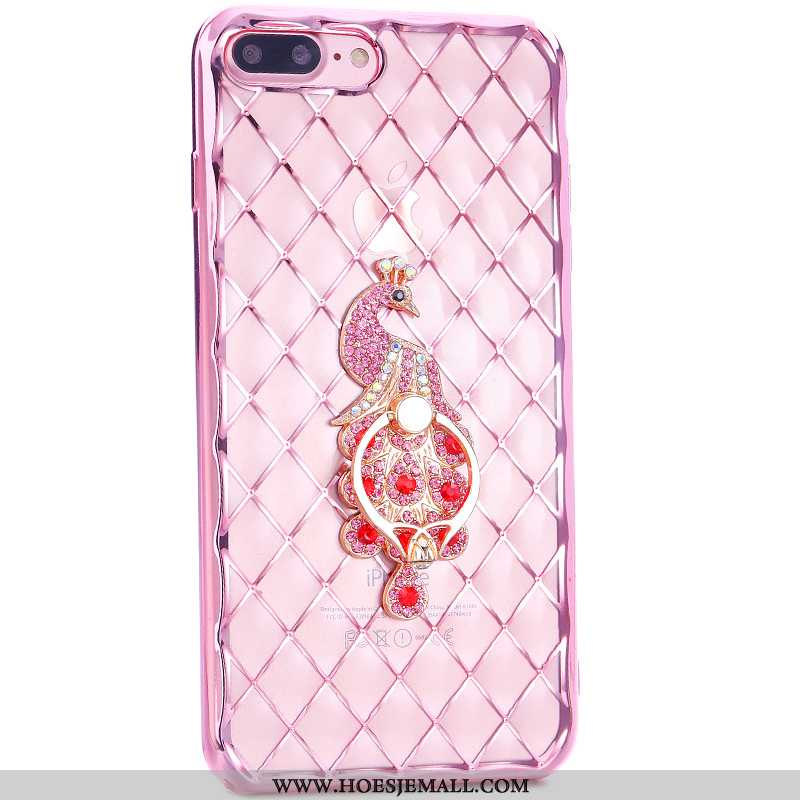 Hoesje iPhone 7 Plus Mooie Pu Ring Roze Hoes Mobiele Telefoon