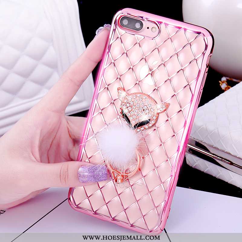 Hoesje iPhone 7 Plus Mooie Pu Ring Roze Hoes Mobiele Telefoon