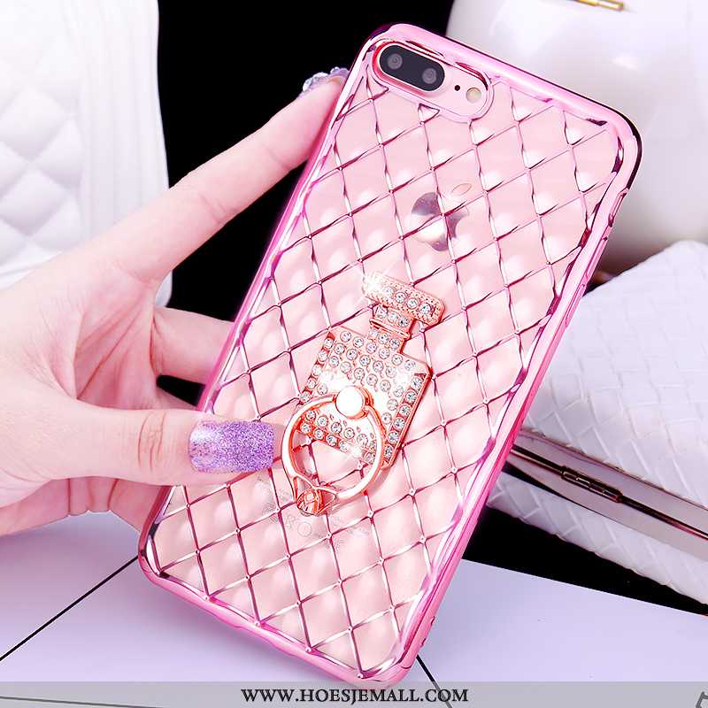 Hoesje iPhone 7 Plus Mooie Pu Ring Roze Hoes Mobiele Telefoon