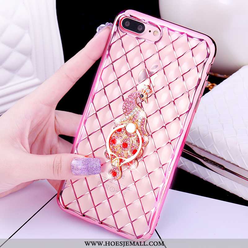 Hoesje iPhone 7 Plus Mooie Pu Ring Roze Hoes Mobiele Telefoon