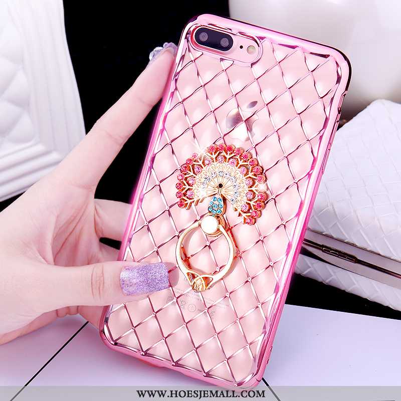 Hoesje iPhone 7 Plus Mooie Pu Ring Roze Hoes Mobiele Telefoon