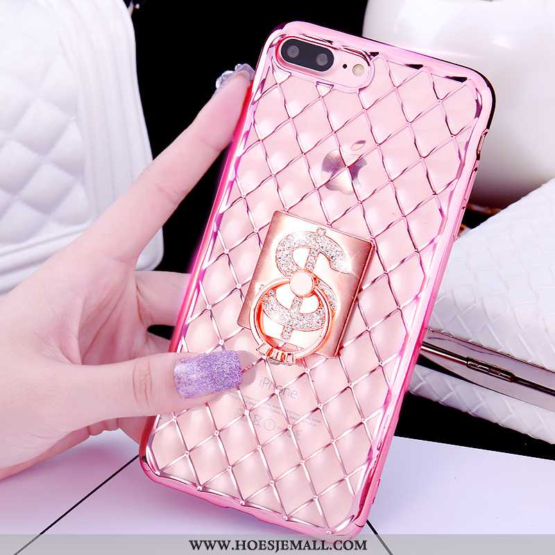 Hoesje iPhone 7 Plus Mooie Pu Ring Roze Hoes Mobiele Telefoon