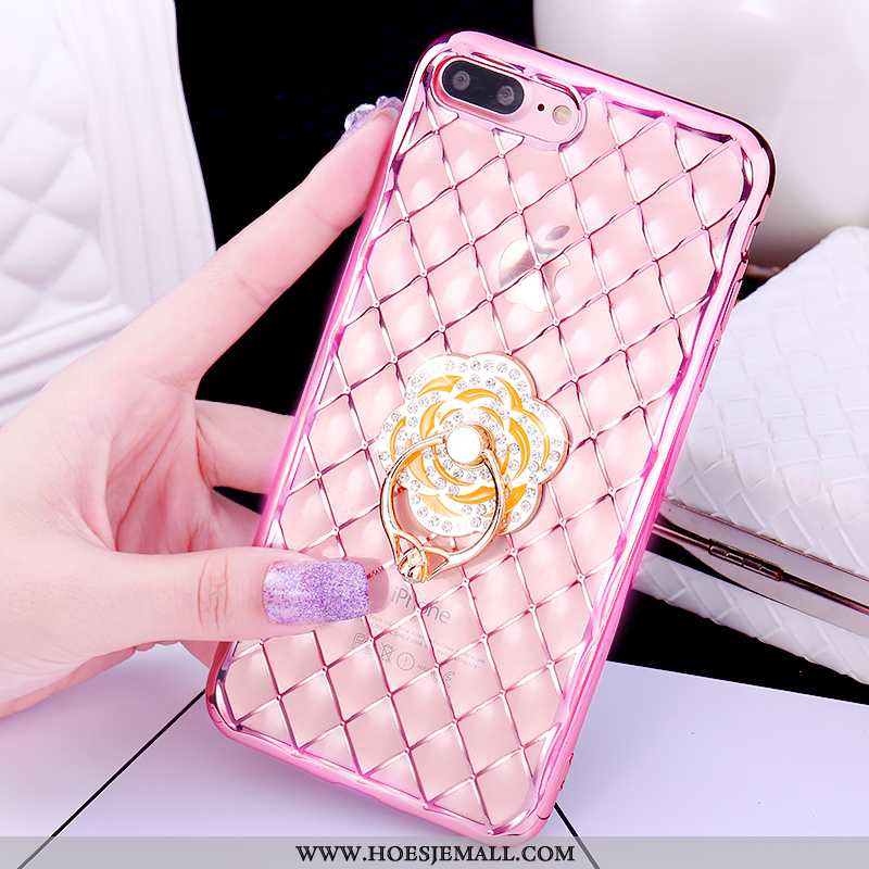 Hoesje iPhone 7 Plus Mooie Pu Ring Roze Hoes Mobiele Telefoon