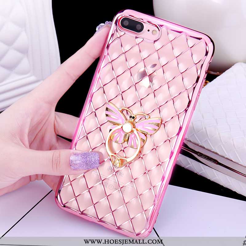 Hoesje iPhone 7 Plus Mooie Pu Ring Roze Hoes Mobiele Telefoon