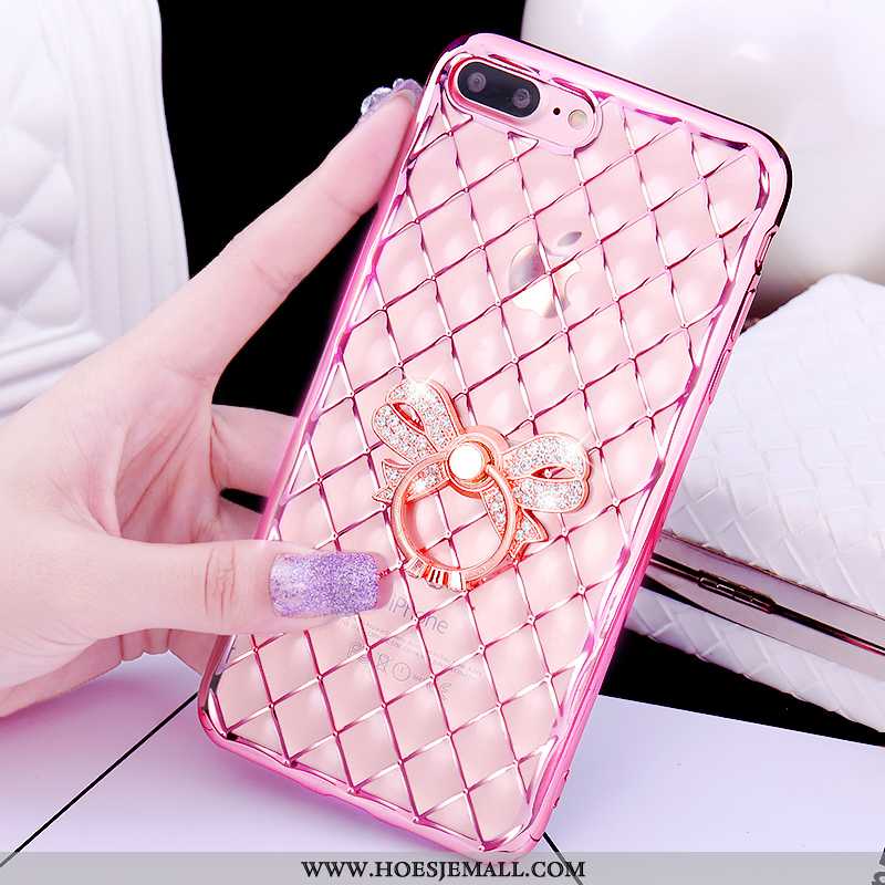 Hoesje iPhone 7 Plus Mooie Pu Ring Roze Hoes Mobiele Telefoon