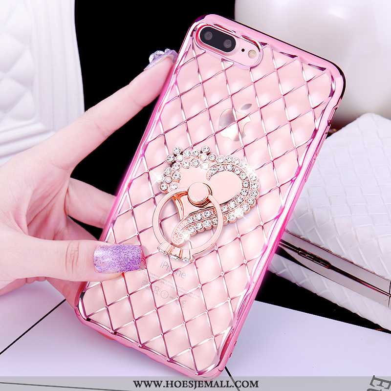 Hoesje iPhone 7 Plus Mooie Pu Ring Roze Hoes Mobiele Telefoon