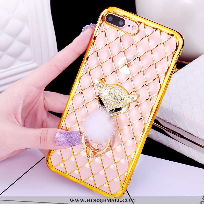 Hoesje iPhone 7 Plus Mooie Pu Ring Roze Hoes Mobiele Telefoon