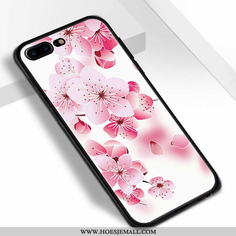 Hoes iPhone 7 Plus Bescherming Spotprent Lovers Roze Pu Mobiele Telefoon