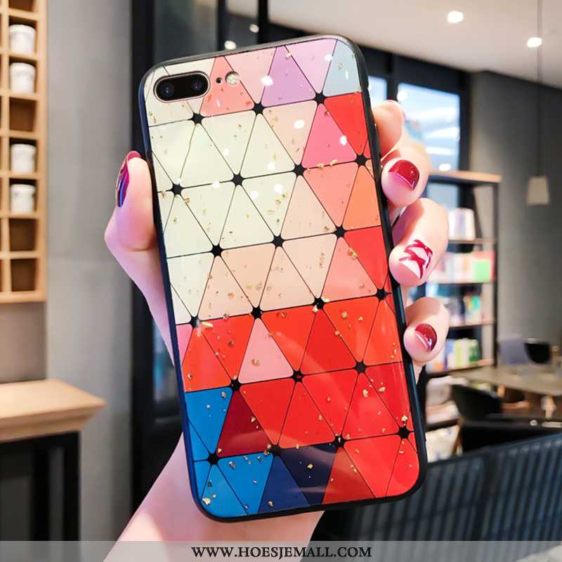 Hoesje iPhone 7 Plus Scheppend Trend Persoonlijk Kleur Mobiele Telefoon All Inclusive Net Red