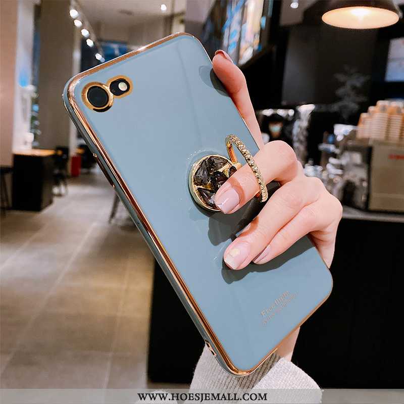 Hoes iPhone 7 Zacht Siliconen Anti-fall Groen Hoesje Blauw Grijs Blauwe