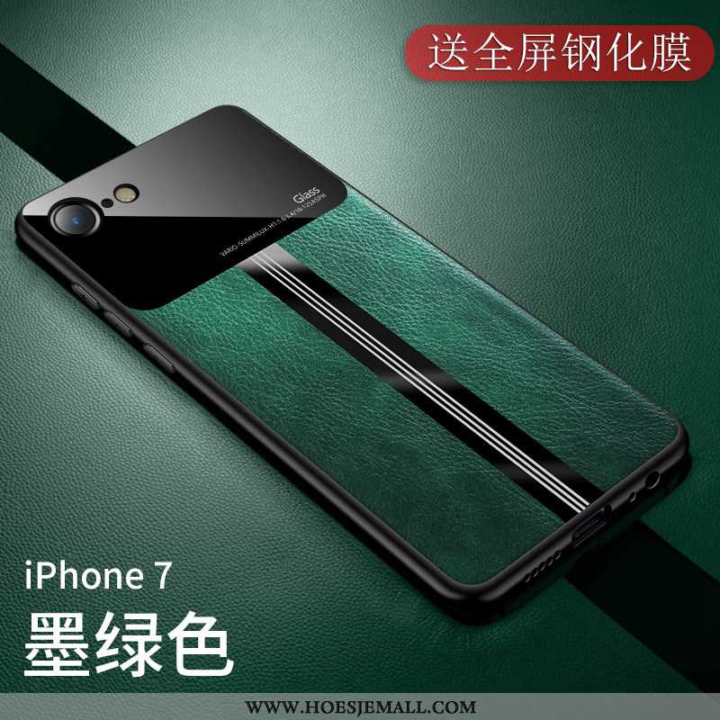 Hoes iPhone 7 Siliconen Bescherming Bedrijf Zacht Anti-fall Dun Groen