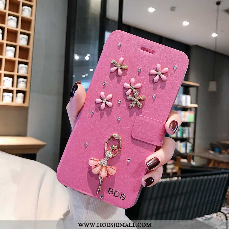 Hoes iPhone 7 Spotprent Mooie Anti-fall Folio Zacht Siliconen Hanger Roze