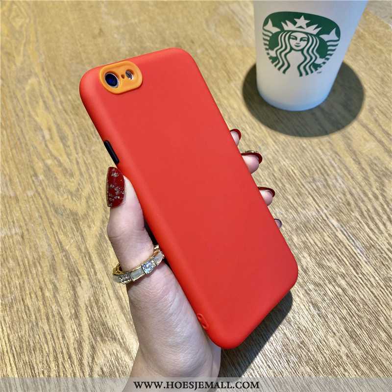 Hoesje iPhone 7 Siliconen Schrobben Eenvoudige Anti-fall High End Mobiele Telefoon Rood