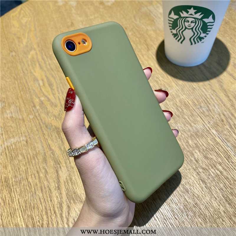 Hoesje iPhone 7 Siliconen Schrobben Eenvoudige Anti-fall High End Mobiele Telefoon Rood