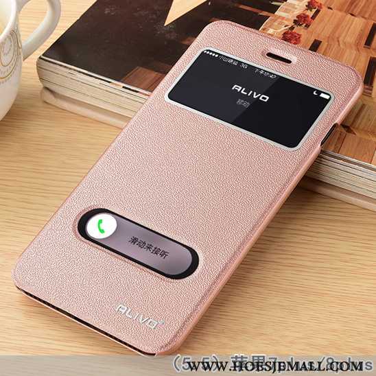 Hoes iPhone 7 Bescherming Leren Hoesje Bedrijf Mobiele Telefoon Zwart Scheppend Hard Zwarte