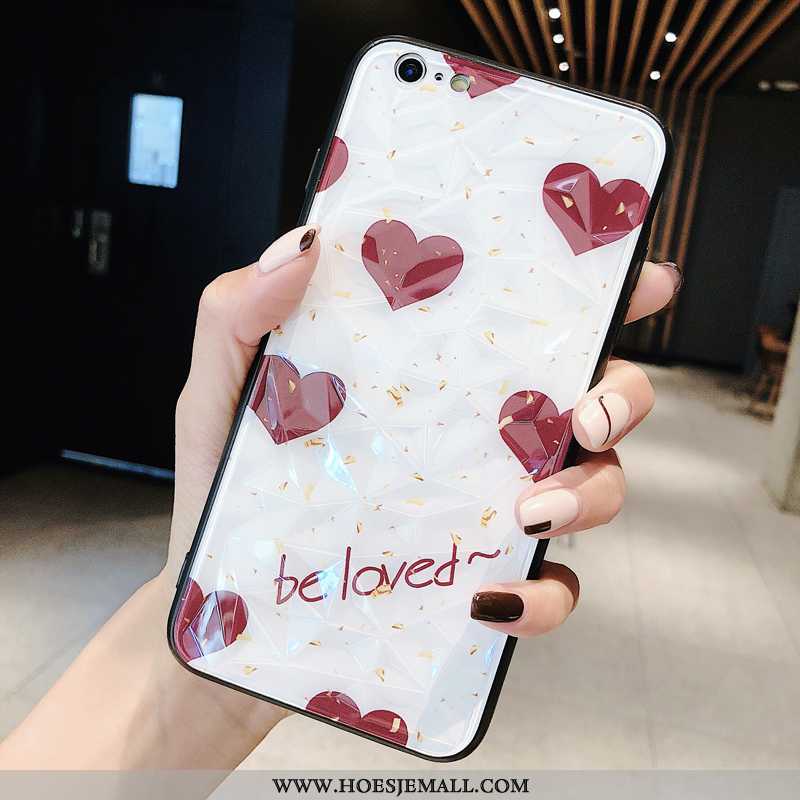 Hoesje iPhone 7 Trend Siliconen Hart Liefde Mini Golfpunt Rood