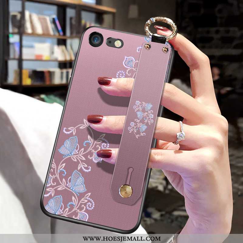 Hoes iPhone 7 Siliconen Mobiele Telefoon Purper All Inclusive Hoesje Anti-fall