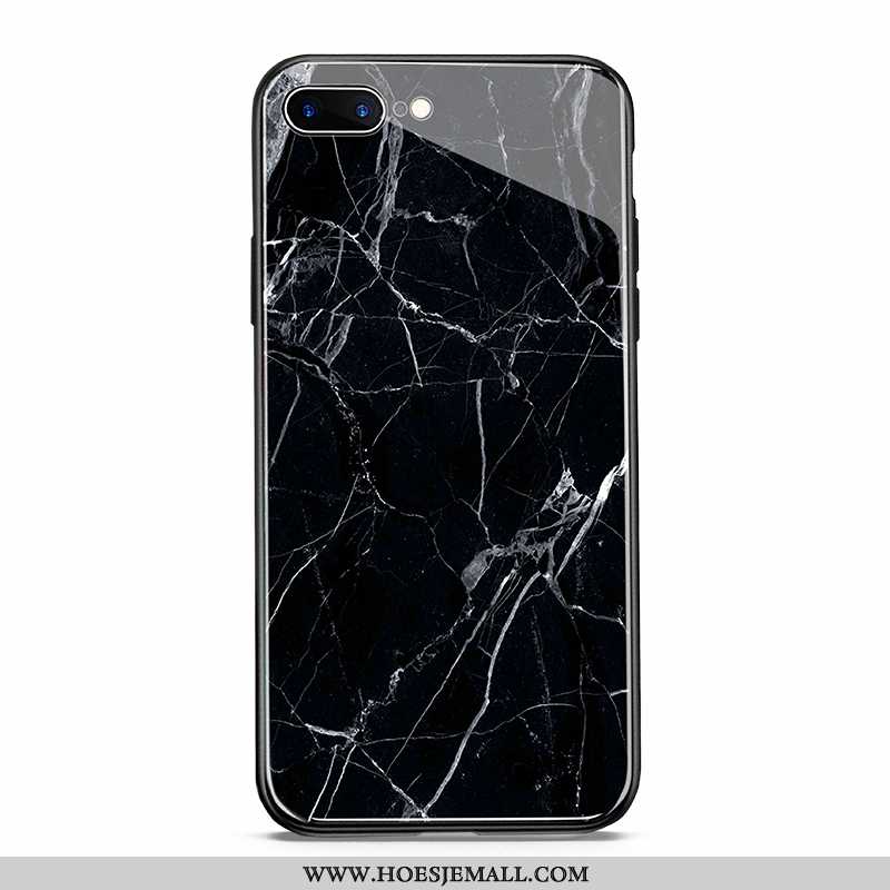 Hoes iPhone 8 Plus Bescherming Glas Grote Zwart Nieuw Hoesje All Inclusive Witte