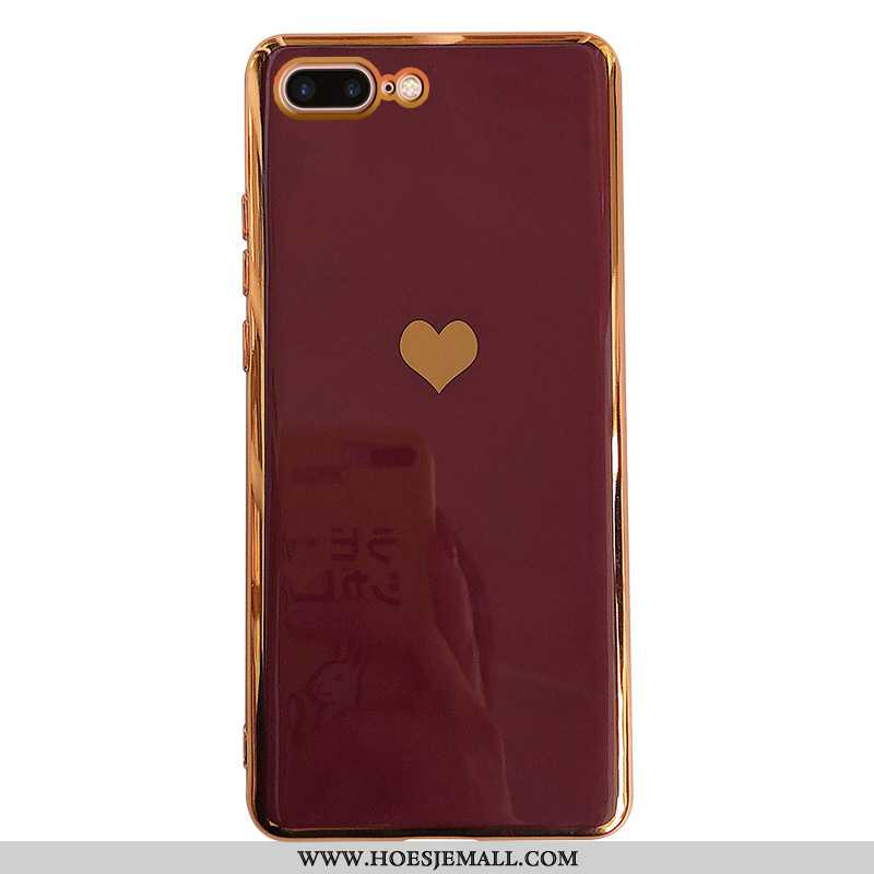 Hoesje iPhone 8 Plus Siliconen Trend All Inclusive Rood Anti-fall Plating